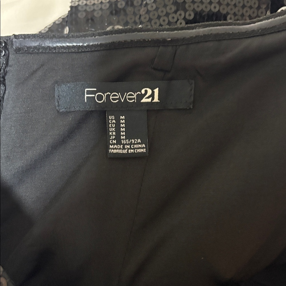 Forever 21 Black Sequin Party Dress - Picture 2 of 3
